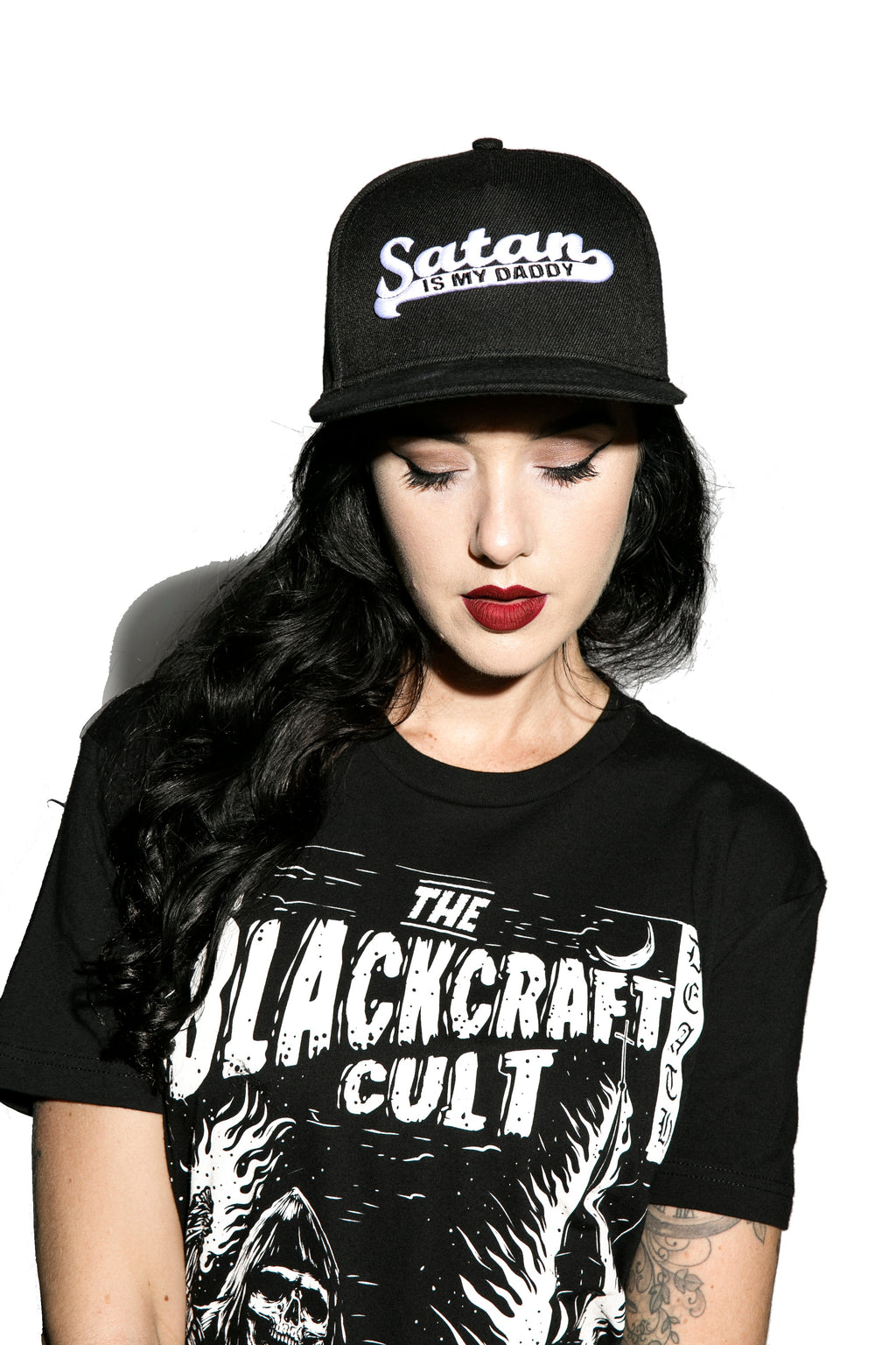 Satan Is My Daddy Snapback Hat