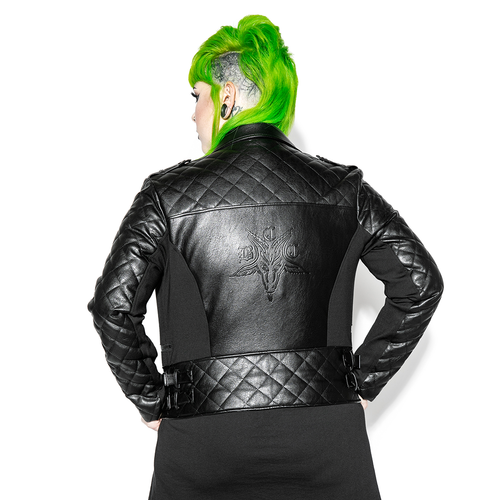 BCC Quilted Faux Leather Moto Jacket