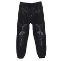 Classic fit black sweatpants with custom Blackcraft artwork on the front. 